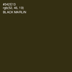 #342E13 - Black Marlin Color Image